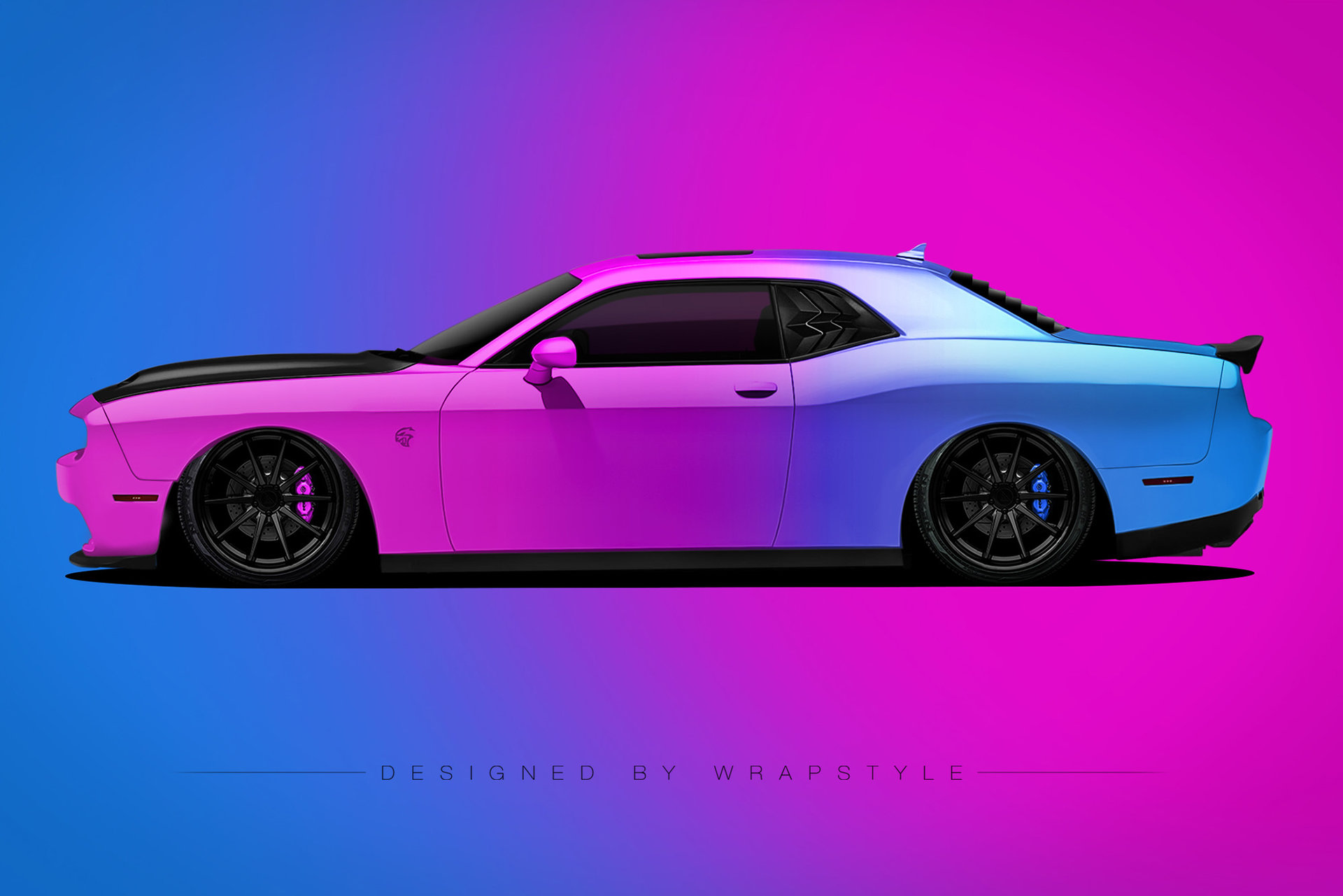 Dodge Challenger Gradient Design WrapStyle