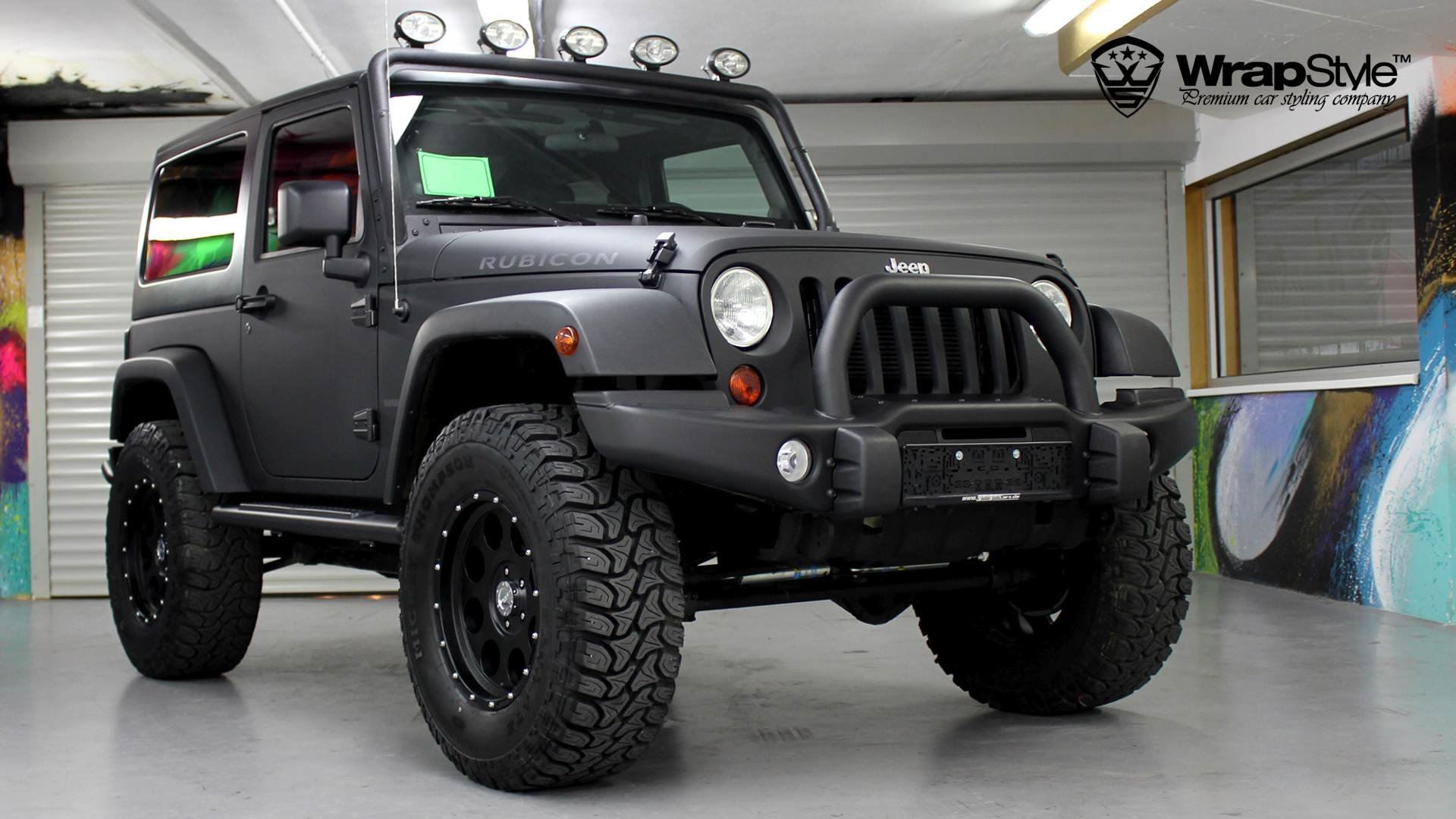 Jeep Wrangler - Super Black Matt wrap