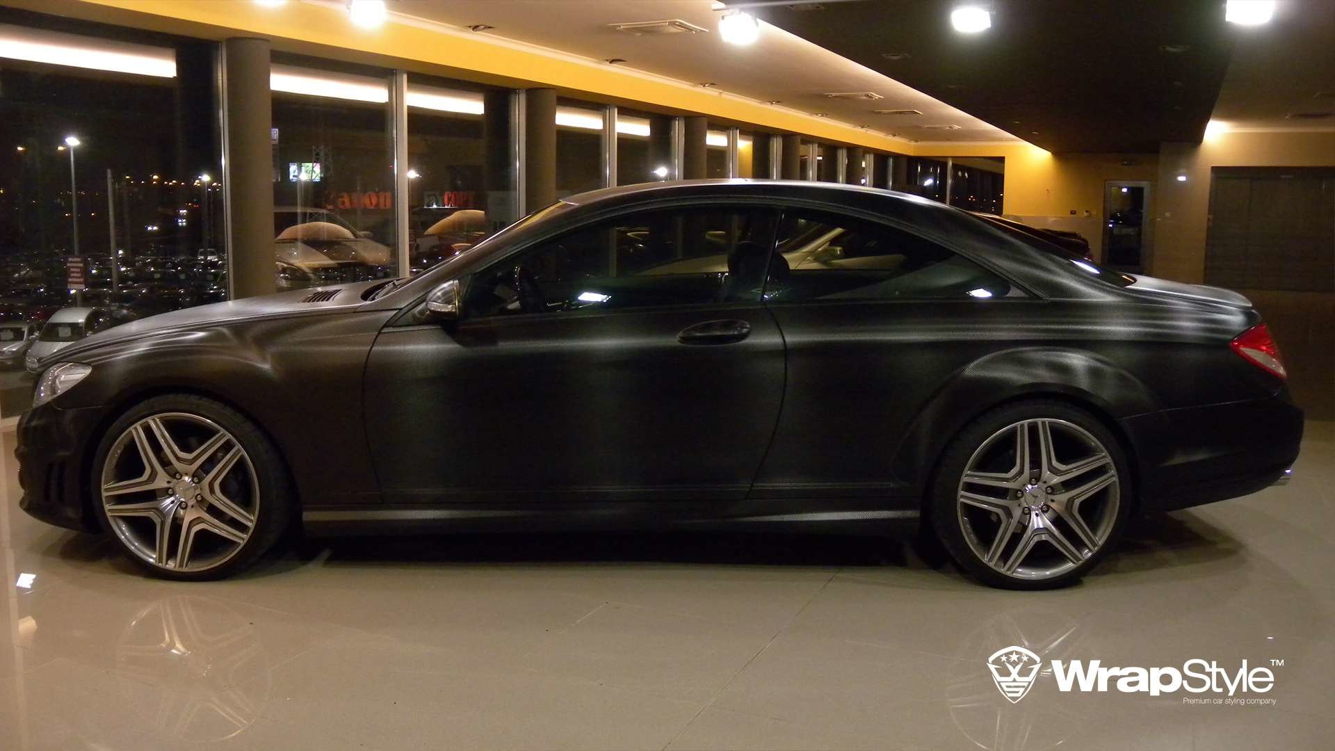 Mercedes CL - Black Carbon wrap