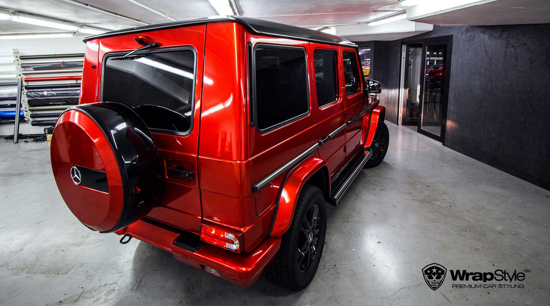 Mercedes G - Cherry Red Metallic wrap