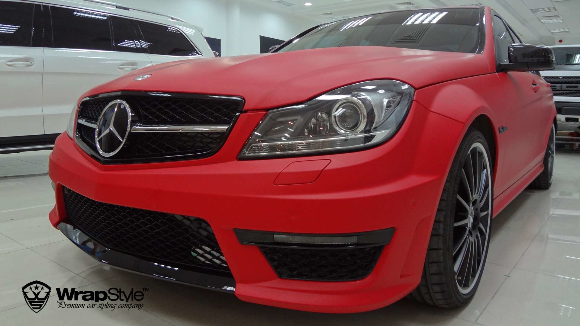 Røg oprindelse Udfør Mercedes AMG - Cherry Red Matt wrap | WrapStyle