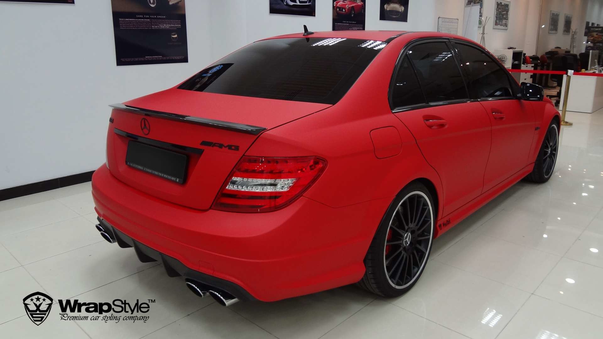 Røg oprindelse Udfør Mercedes AMG - Cherry Red Matt wrap | WrapStyle