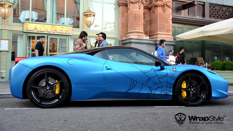 Ferrari 458 Italia - Blue Matt wrap - img 2 small