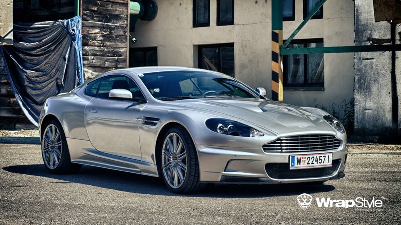 Aston Martin DBS - Silver Metallic wrap - cover small
