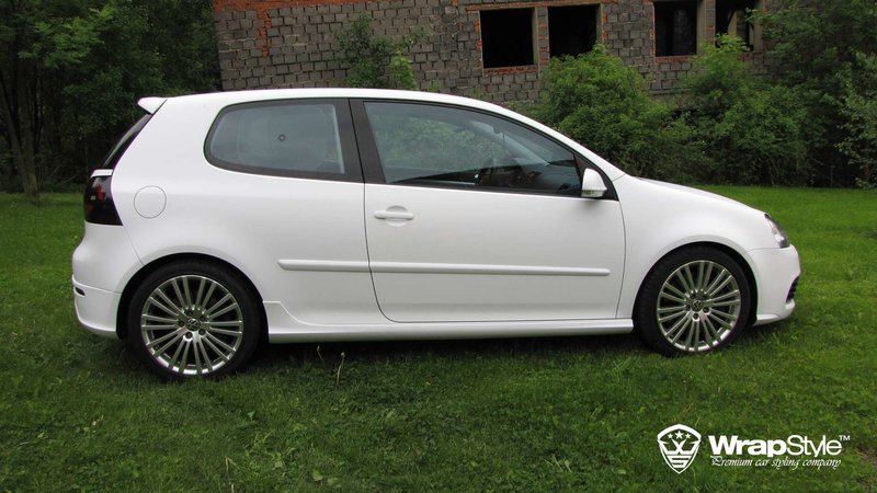 Volkswagen Golf - White Matt wrap - cover small