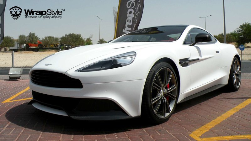 Aston Martin Vantage - White Matt wrap - cover small