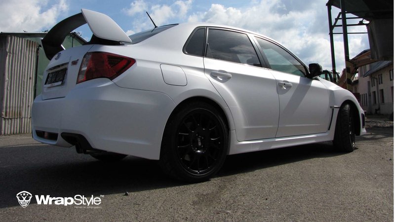 Subaru STI - White Gloss wrap - cover small