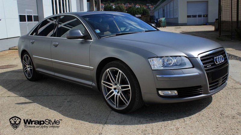 Audi A8 - Grey Matt wrap - cover small