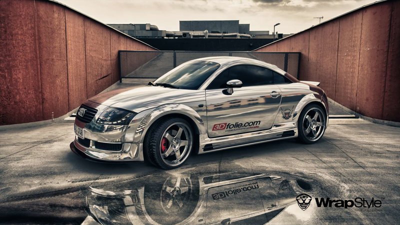 Audi TT - Chrome Gloss wrap - cover small