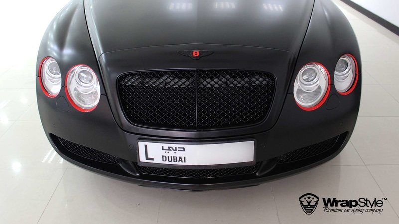 Bentley GT - Black Satin wrap - cover small