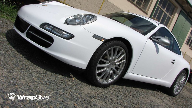 Porsche 911 Carrera - White Matt wrap - cover small