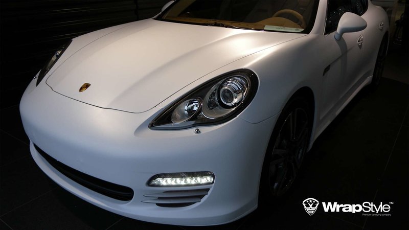 Porsche Panamera - White Matt wrap - cover small