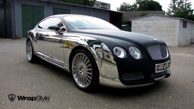 Bentley Continental - Chrome Carbon wrap - cover small