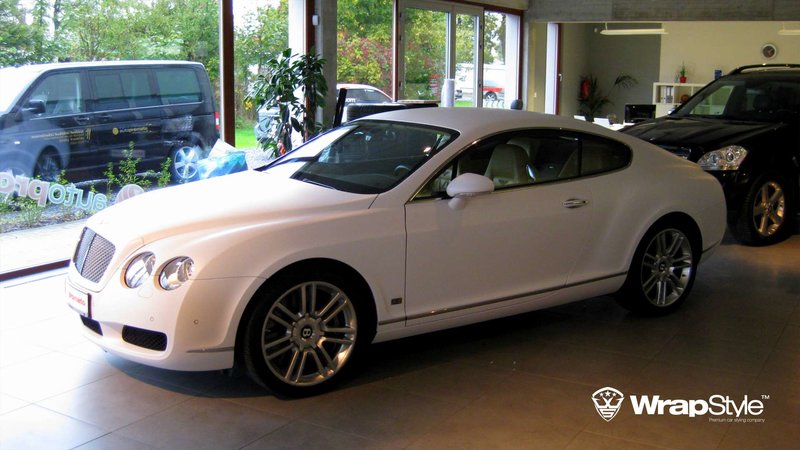 Bentley Continental - White Matt wrap - cover small
