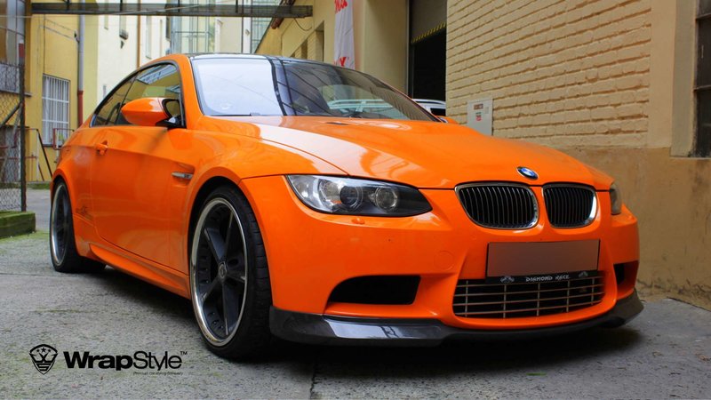  BMW 3 - Envoltura brillante naranja |  WrapStyle
