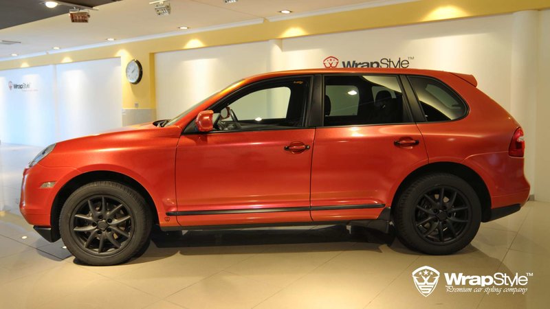 Porsche Cayenne - Red Two-Tone wrap - cover small