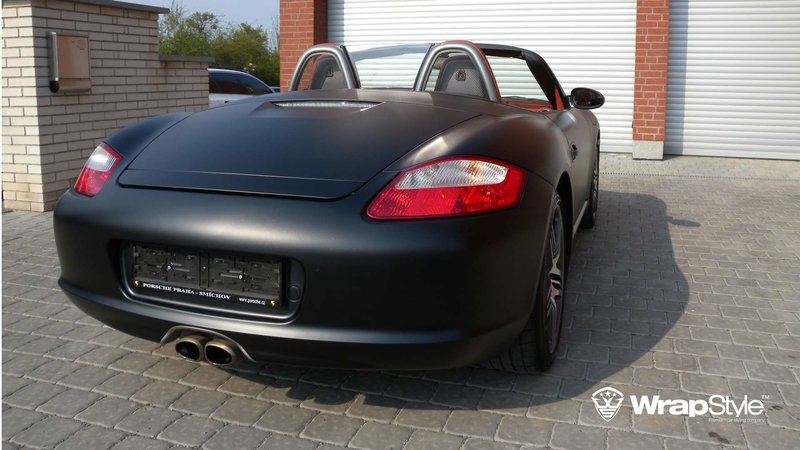 Porsche Cabrio - Black Matt wrap - cover small