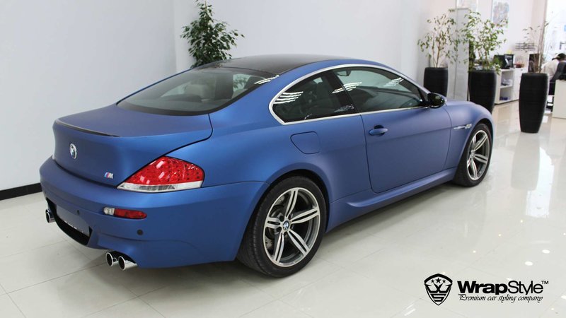 BMW M6 - Ocean Blue Matt wrap - cover small