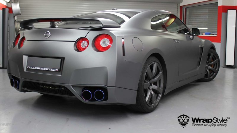 Nissan GTR - Anthracite Matt wrap - cover small
