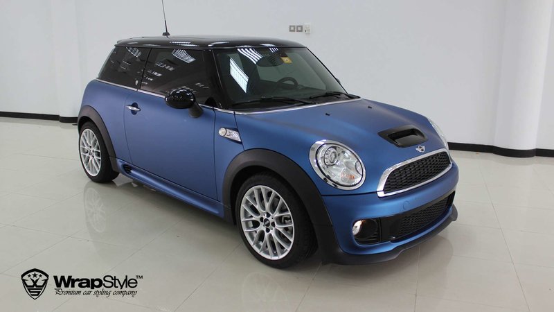 Mini Cooper - Ocean Blue wrap - cover small