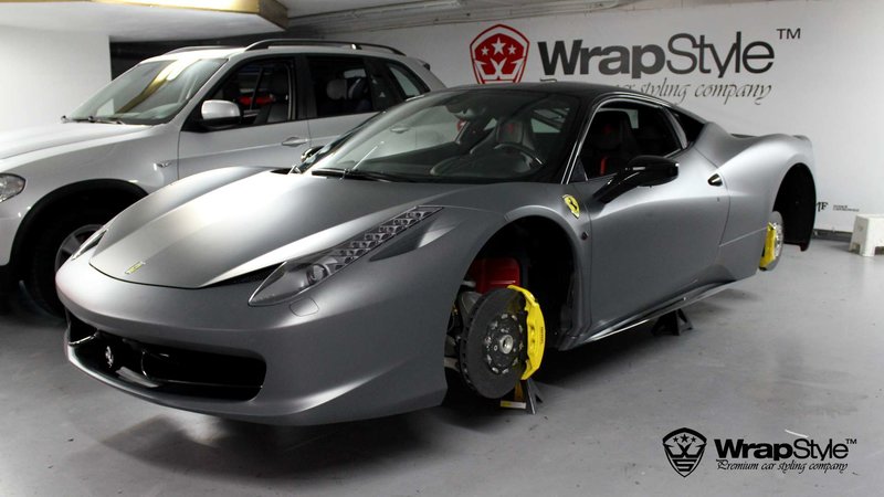 Ferrari Italia - Anthracite Matt wrap - cover small
