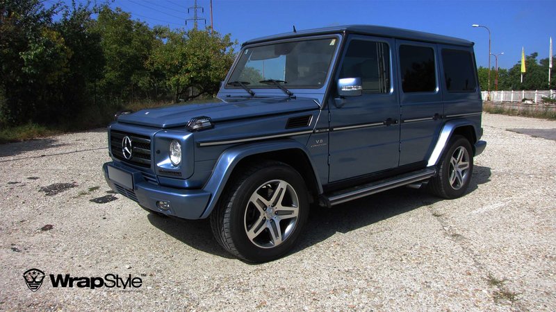 Mercedes G - Blue Metallic wrap