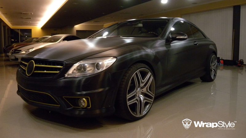 Mercedes CL - Black Carbon wrap - cover small