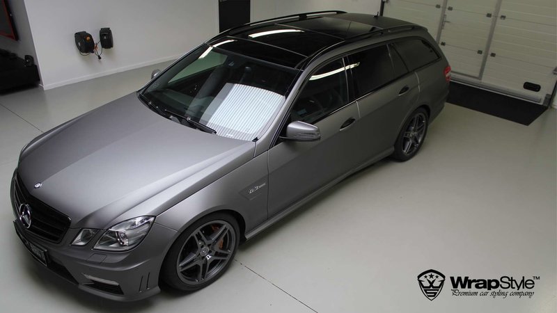 Mercedes E63 AMG - Grey Matt wrap
