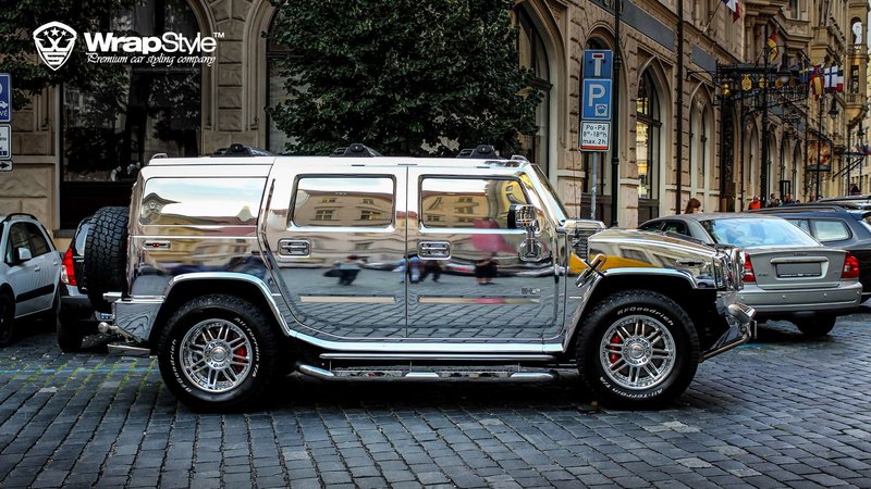Hummer H2 - Chrome Gloss wrap - cover small