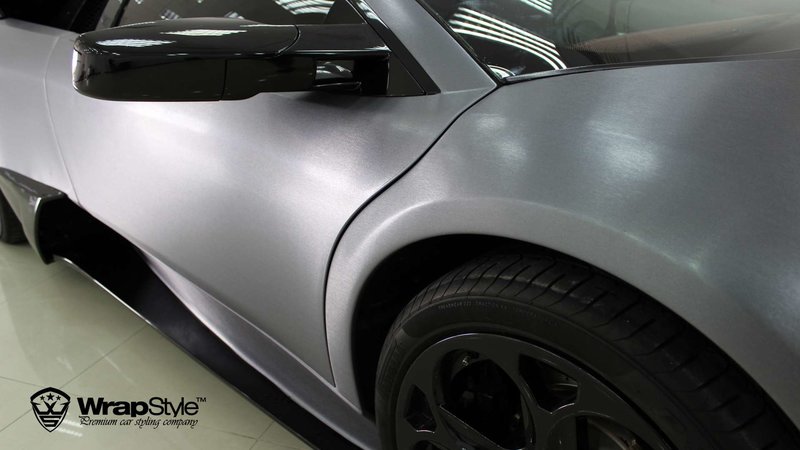 Lambo Murcielago - Brushed Aluminium wrap