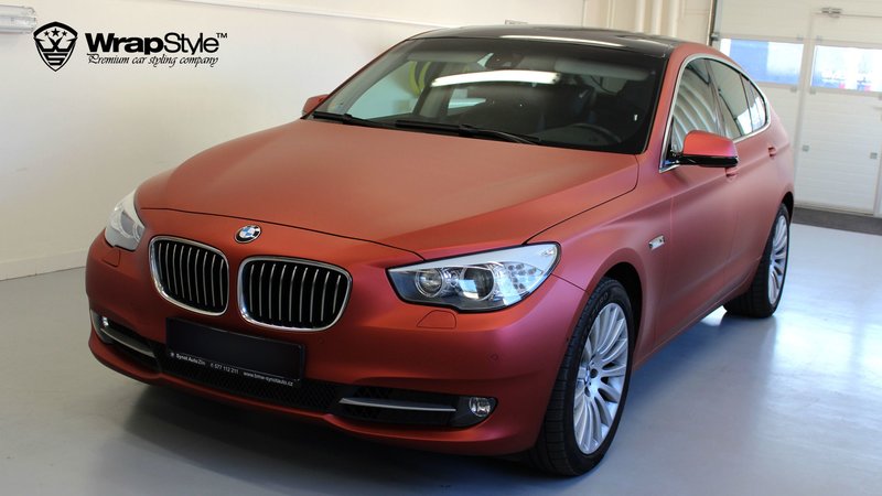 BMW GT - Red Aluminium Satin wrap