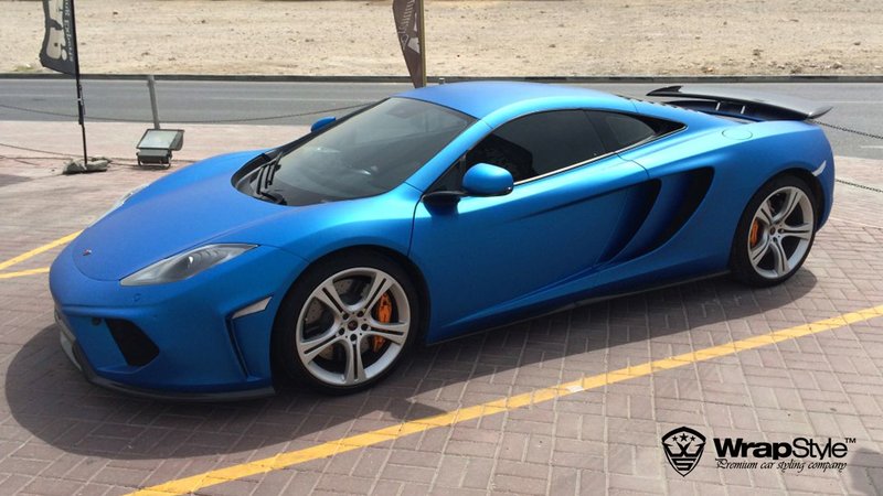 McLaren 12C - Blue Alu Satin wrap