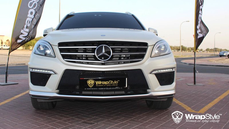 Mercedes ML 63 - Pearl White wrap