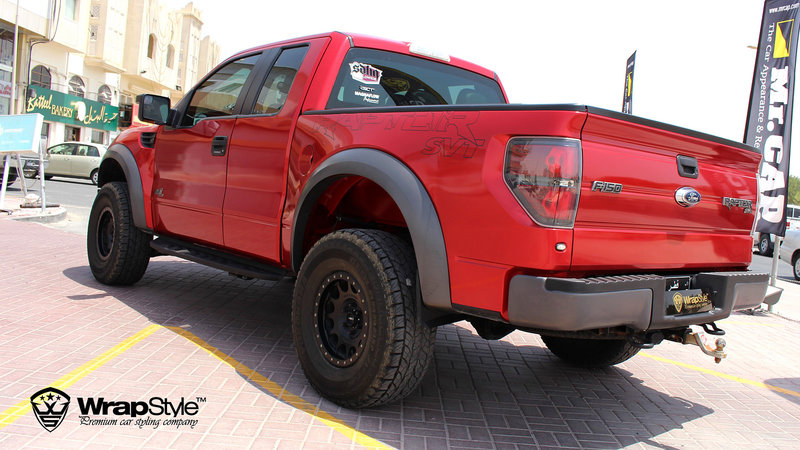Ford Raptor - True Blood Red wrap