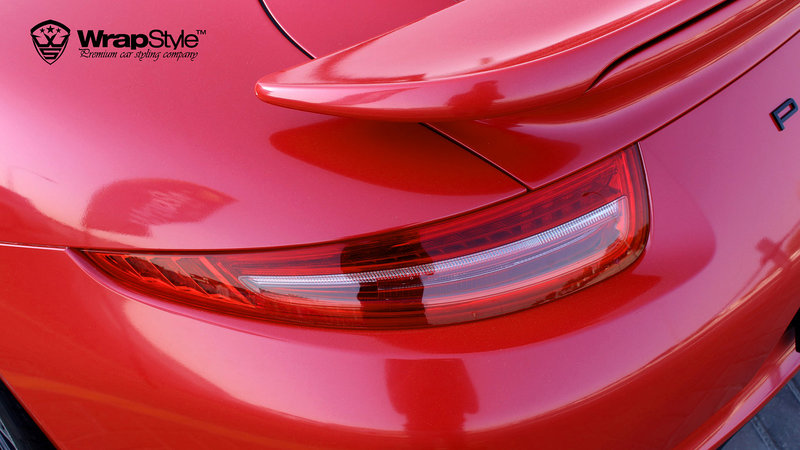 Porsche 911 Turbo - Red Gloss wrap - cover small