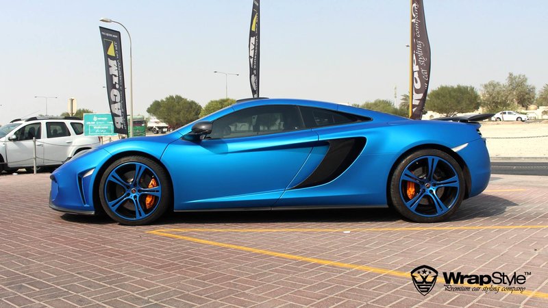 McLaren  - Blue Aluminium Matt wrap