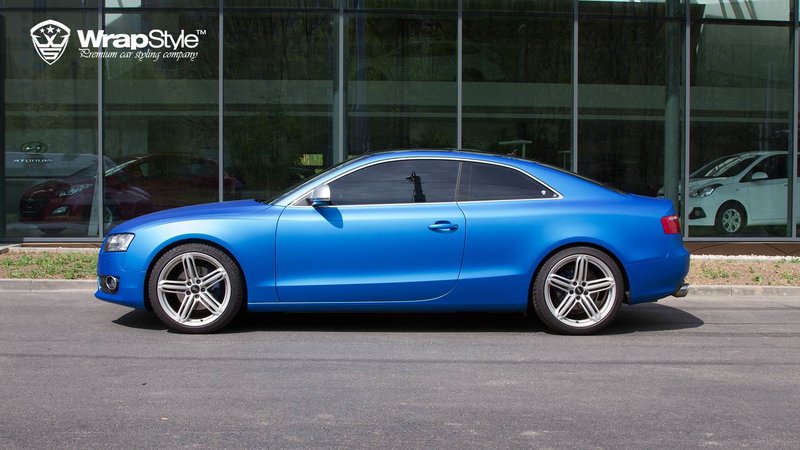 Audi A5 Coupe - Blue Metallic wrap - cover small