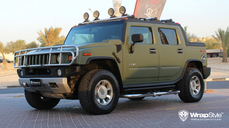 Hummer H2 - Military Green Matt wrap