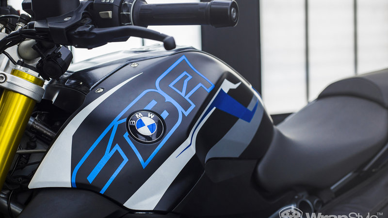 BMW R1200R2 - Blue Detailing wrap