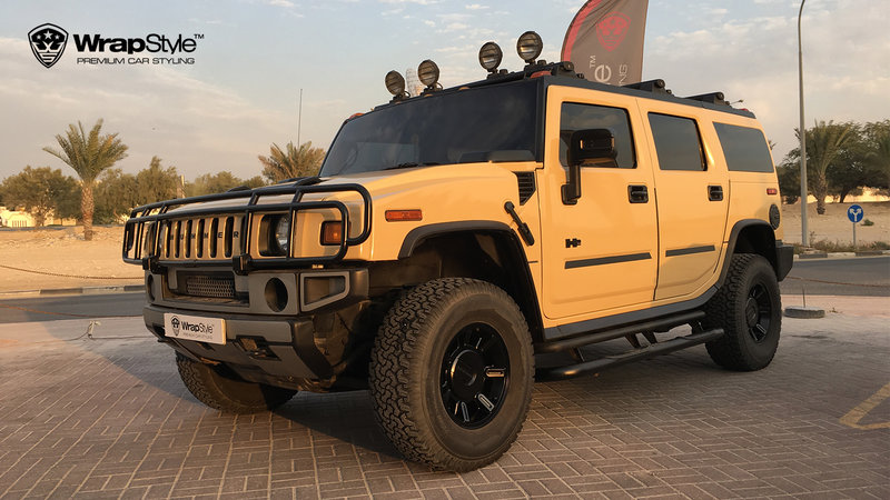 Hummer H2 - Limestone Beige Gloss wrap