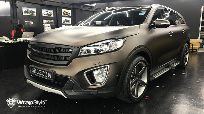 Kia Sorento - Brown Matt wrap