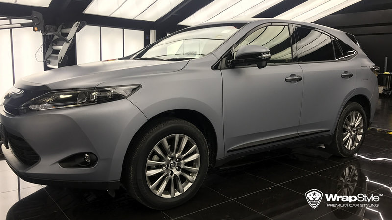 Toyota Harrier - Silver Matt wrap
