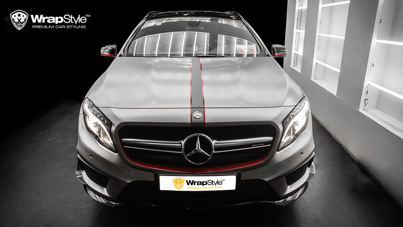 Mercedes Benz GLA 45 - Brushed Titanium wrap