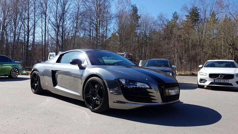 Audi R8 - Black Chrome wrap - img 1 small