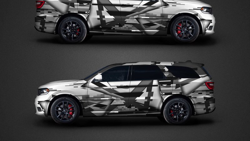 Dodge Durango - Glitch Triangles design