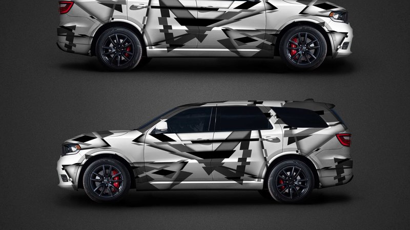 Dodge Durango - Glitch Triangles design - img 2 small
