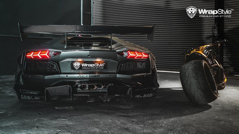 Lamborghini Aventador - Metalic Grey wrap - img 3 small