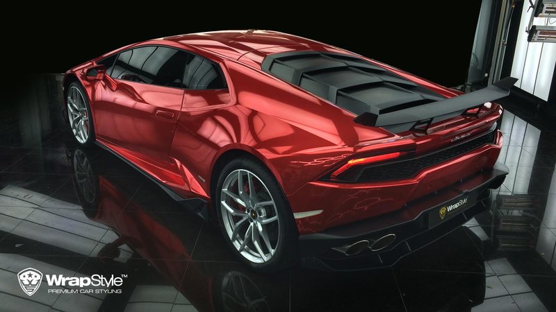 Lamborghini Huracan - Chrome Red wrap - img 2 small