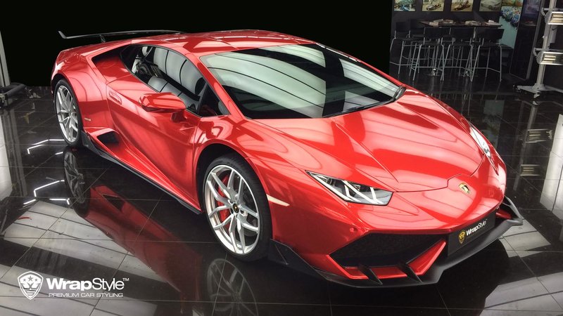Lamborghini Huracan - Chrome Red wrap - img 3 small
