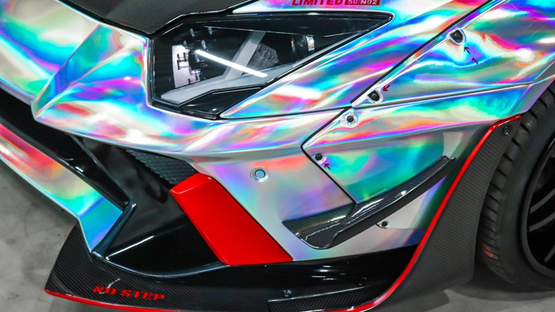 Lamborghini Aventador - Rainbow Chrome wrap - img 2 small